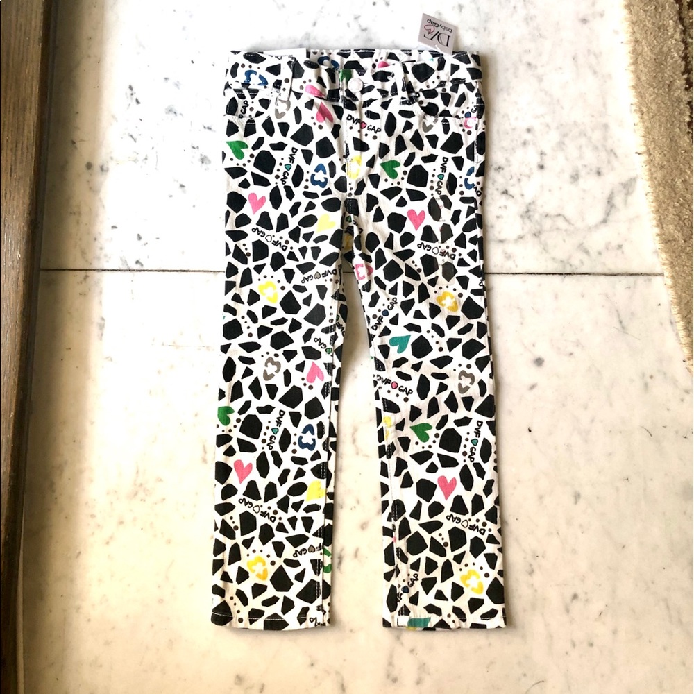 NWT DVF x BabyGap Cow Print Jeans 5 Yr